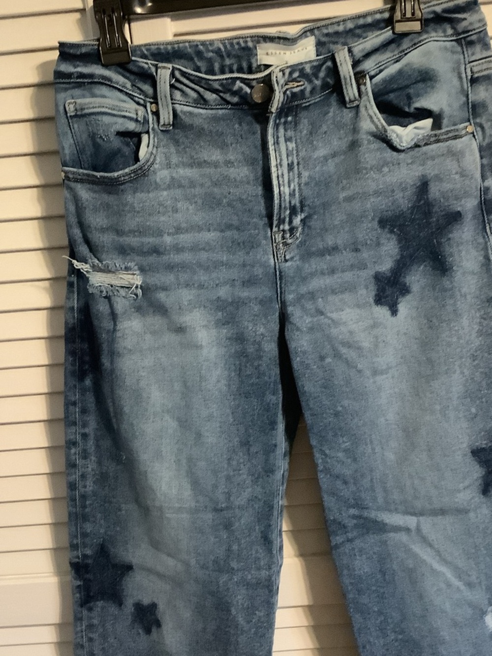 Risen star -Print Wide Leg Jeans, basically new worn only once!